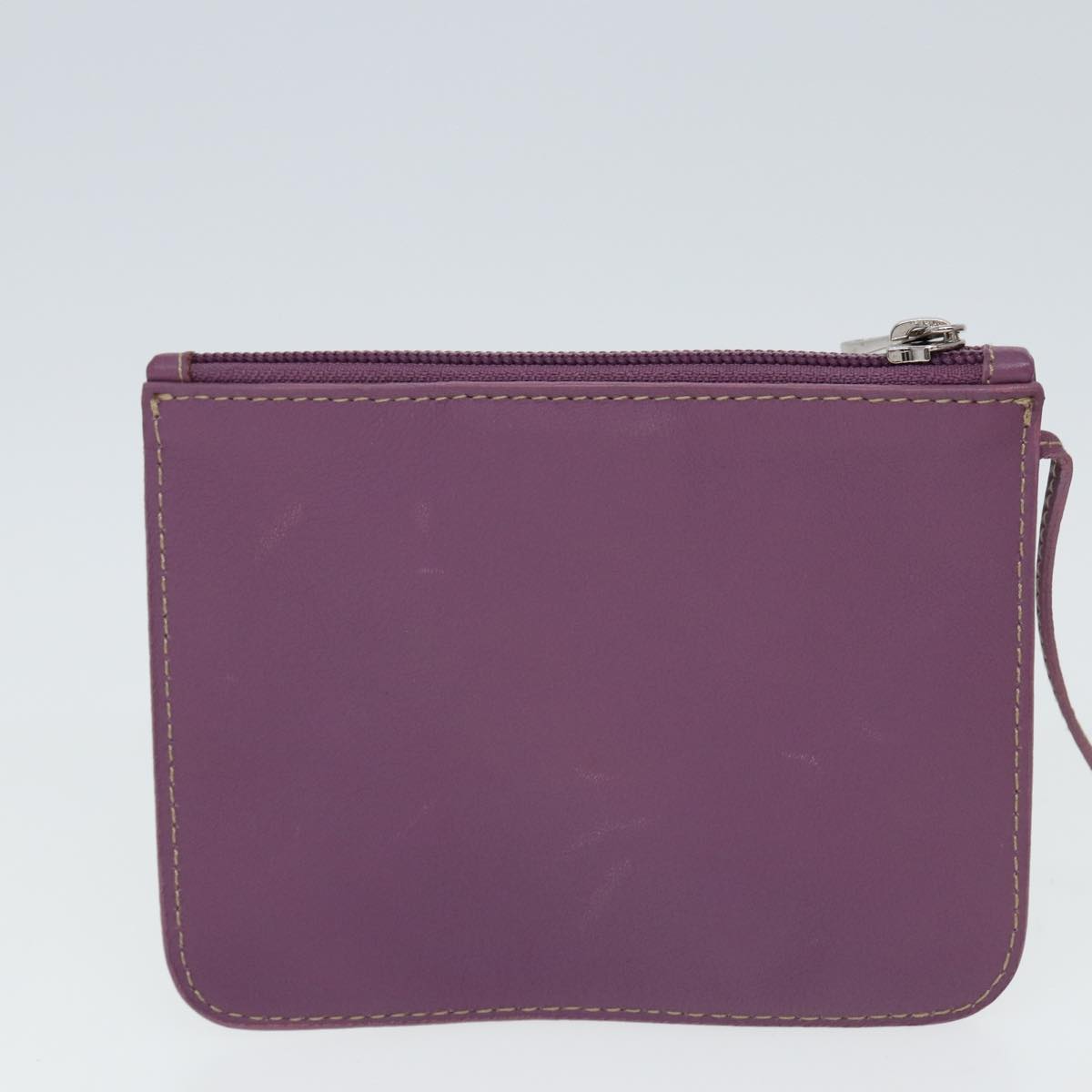 BALLY Shoulder Bag Mouton Purple Auth bs15489