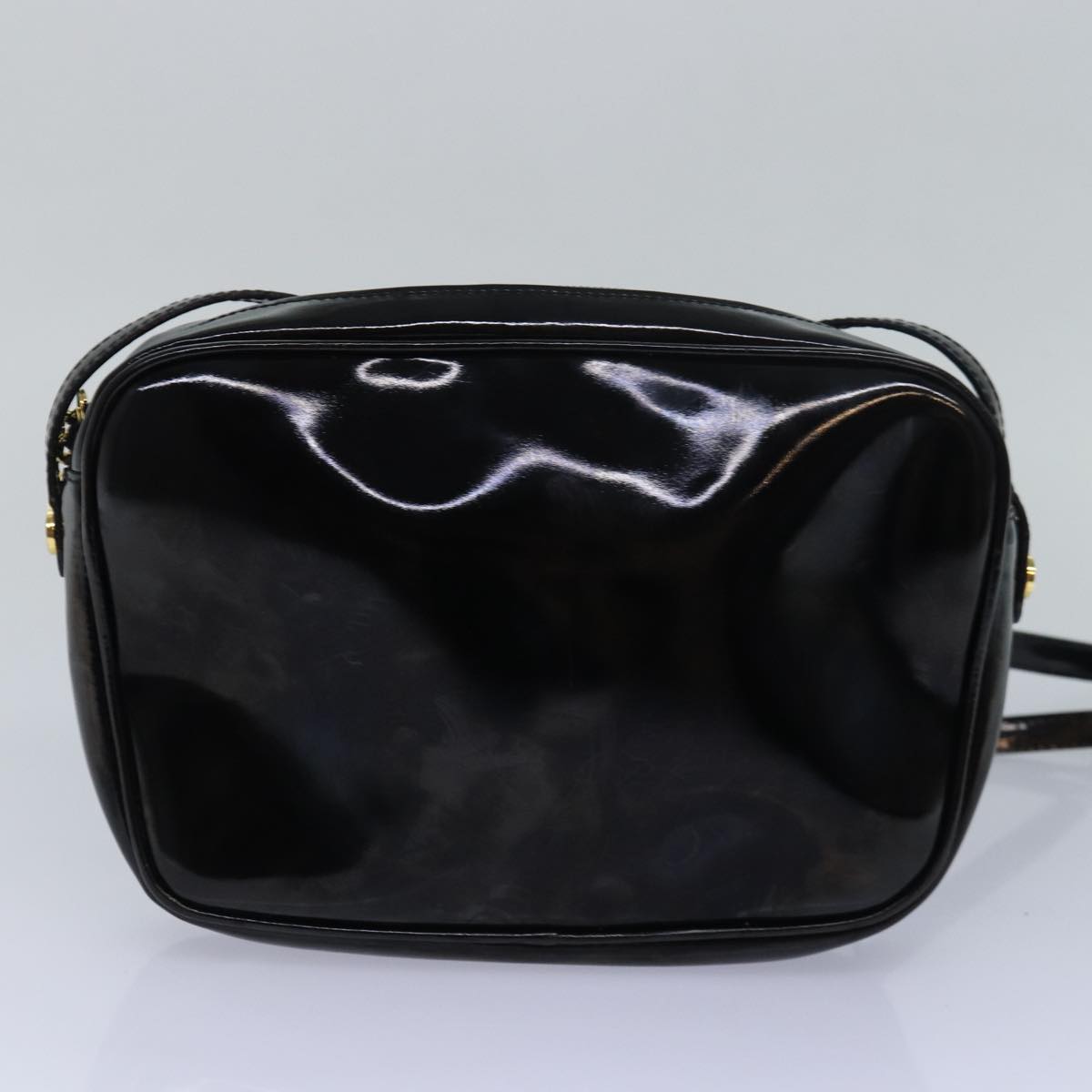 Salvatore Ferragamo Shoulder Bag Leather 2Set Navy Black Auth bs15502