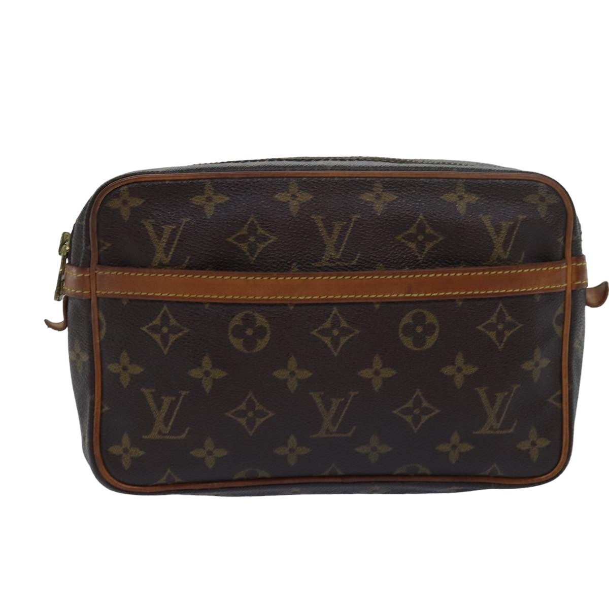 LOUIS VUITTON Monogram Compiegne 23 Clutch Bag M51847 LV Auth bs15516