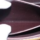 LOUIS VUITTON Monogram Vernis Zippy Wallet Wallet Amarante M93522 Auth bs15545-20