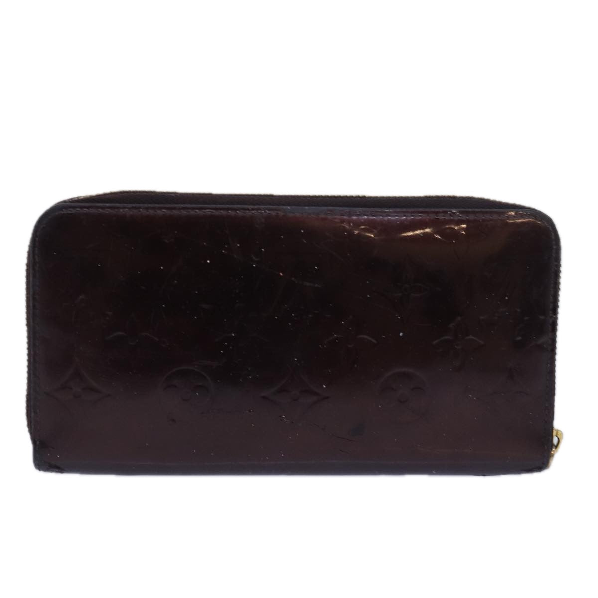 LOUIS VUITTON Monogram Vernis Zippy Wallet Wallet Amarante M93522 Auth bs15545 - 0