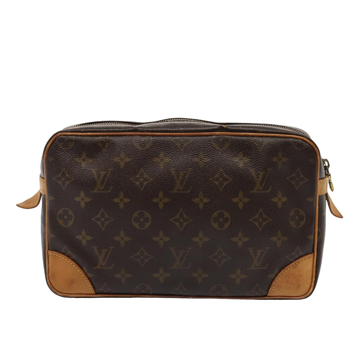 LOUIS VUITTON Monogram Compiegne 28 Clutch Bag M51845 LV Auth bs15553