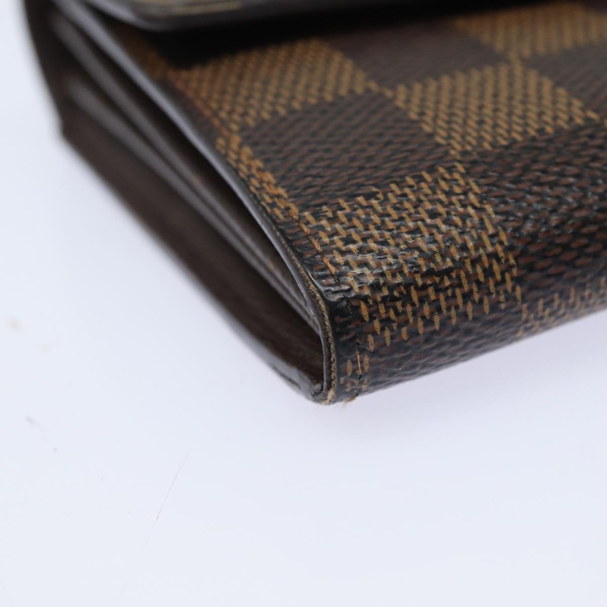 LOUIS VUITTON Damier Ebene Portefeuille Sarah Long Wallet N60491 LV Auth bs15557