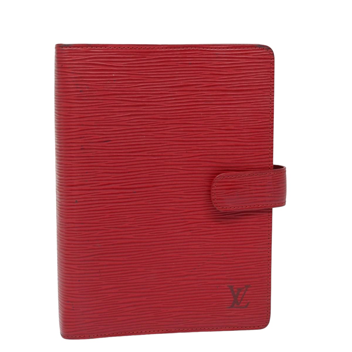 LOUIS VUITTON Epi Agenda MM Day Planner Cover Red R20047 LV Auth bs15560