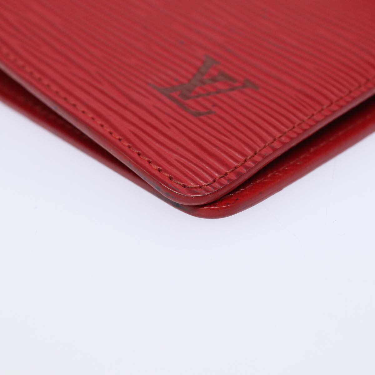 LOUIS VUITTON Epi Agenda MM Day Planner Cover Red R20047 LV Auth bs15560