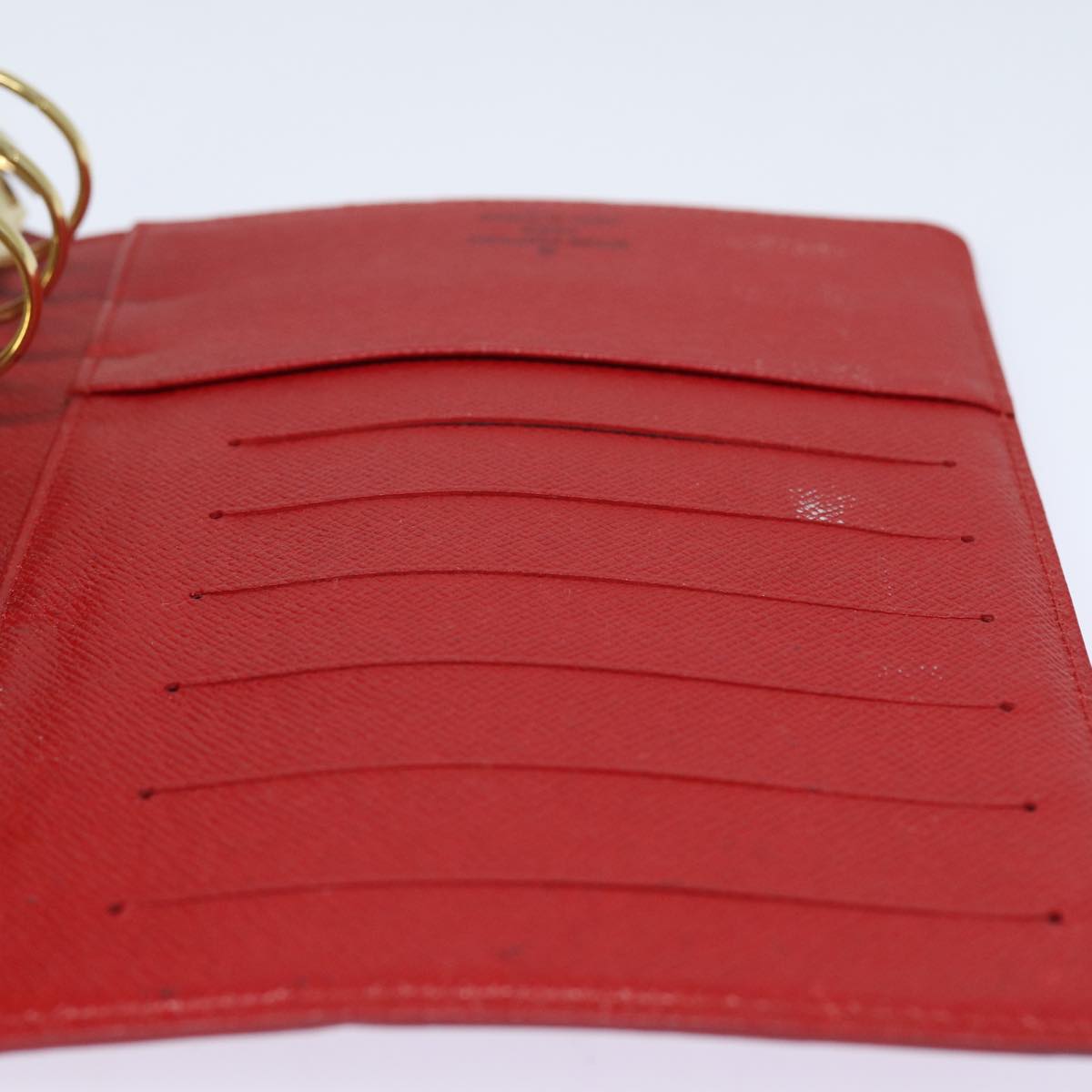 LOUIS VUITTON Epi Agenda MM Day Planner Cover Red R20047 LV Auth bs15560