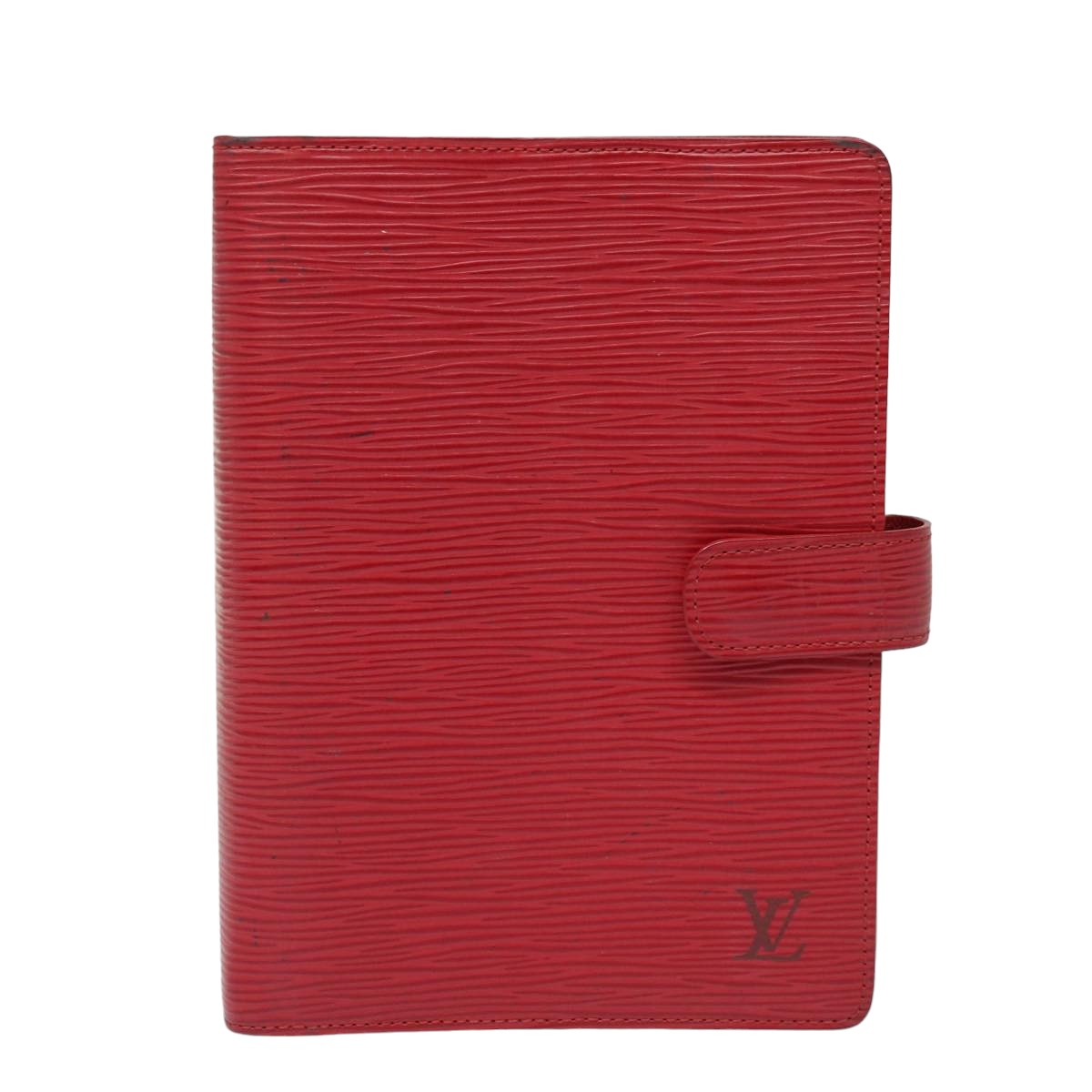 LOUIS VUITTON Epi Agenda MM Day Planner Cover Red R20047 LV Auth bs15560