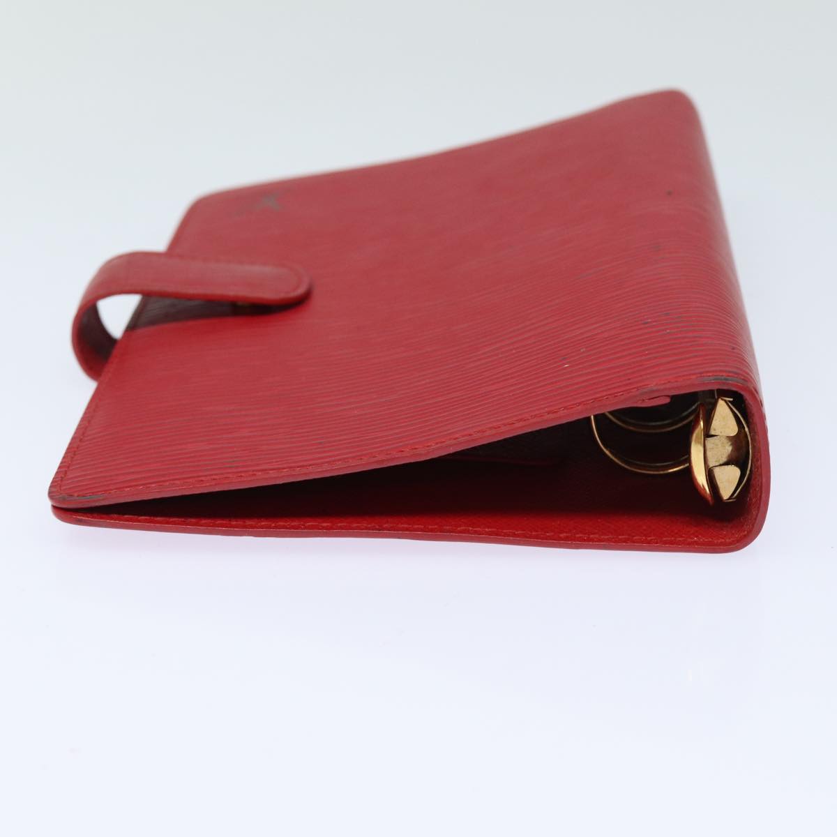 LOUIS VUITTON Epi Agenda MM Day Planner Cover Red R20047 LV Auth bs15560