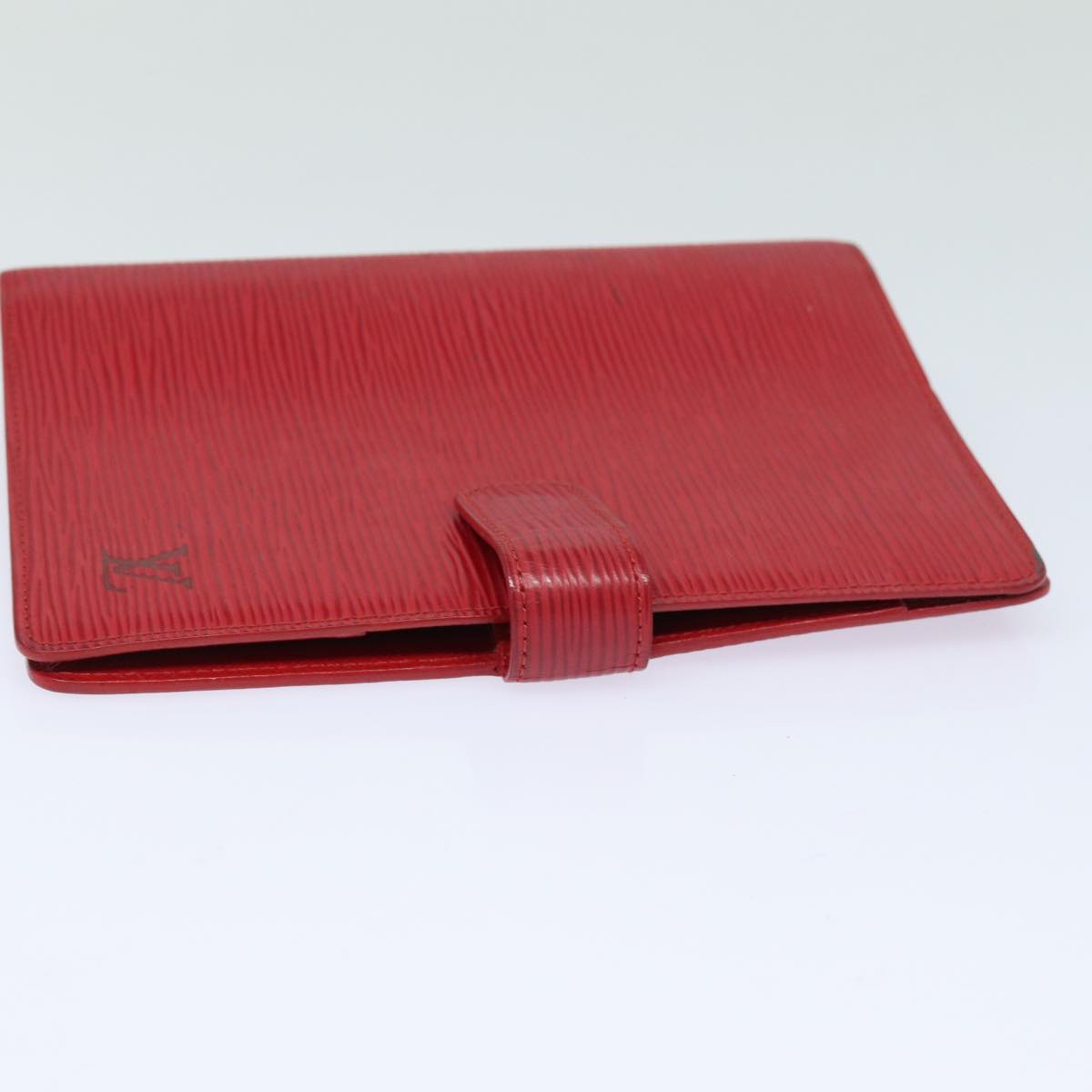 LOUIS VUITTON Epi Agenda MM Day Planner Cover Red R20047 LV Auth bs15560