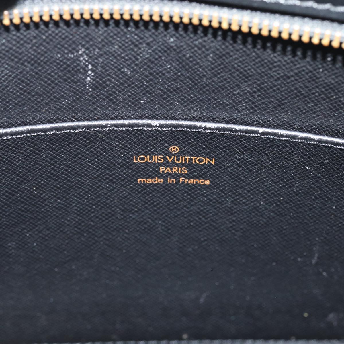 LOUIS VUITTON Epi Pochette Homme Clutch Bag Black Noir M52522 LV Auth bs15565