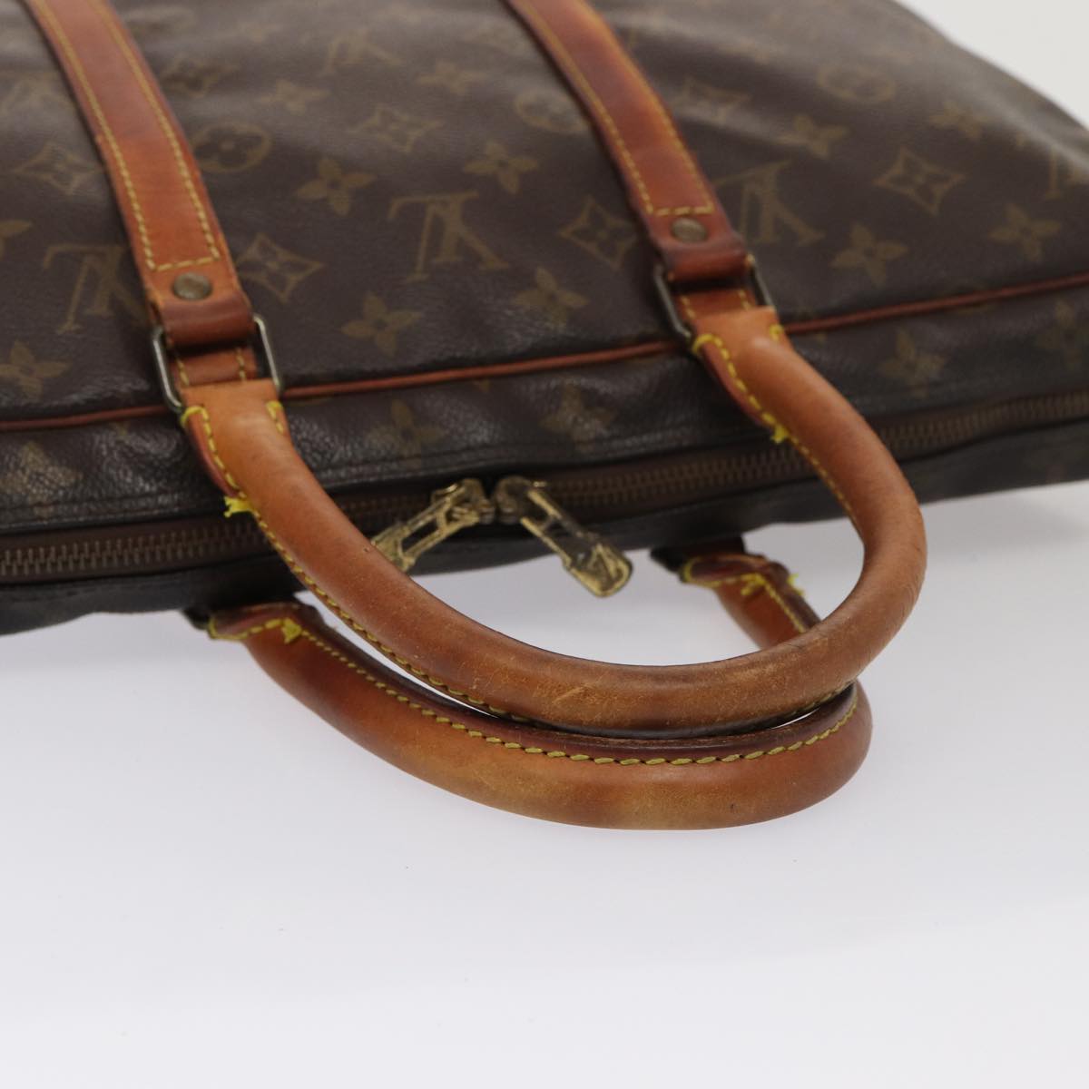 LOUIS VUITTON Monogram Porte Documents Voyage Hand Bag M53361 Auth bs15571