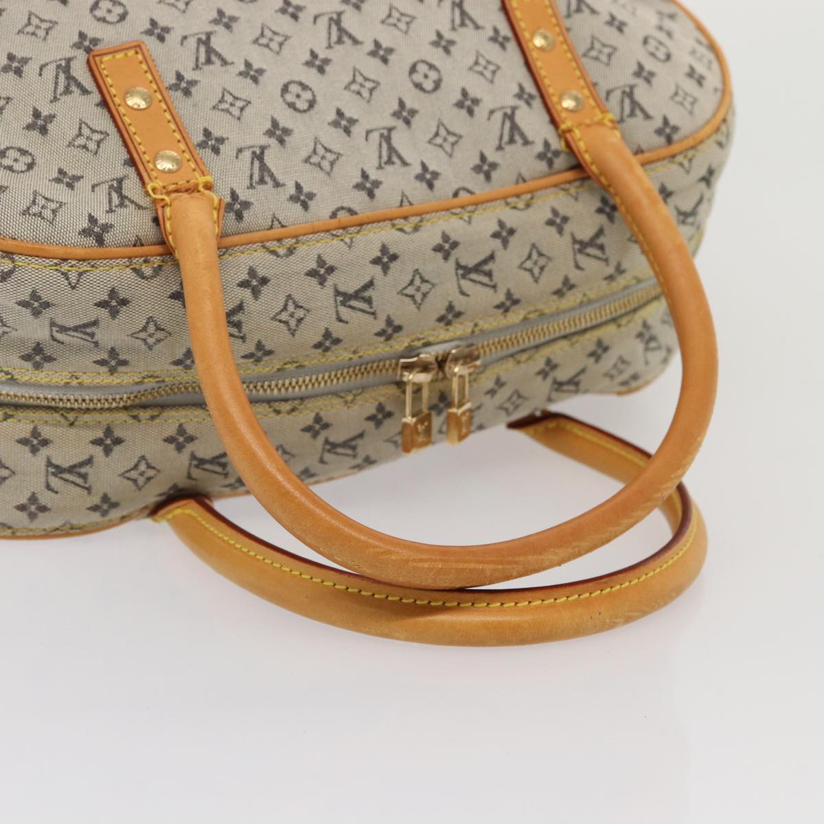 LOUIS VUITTON Monogram mini Marie Hand Bag Blue M92003 LV Auth bs15573