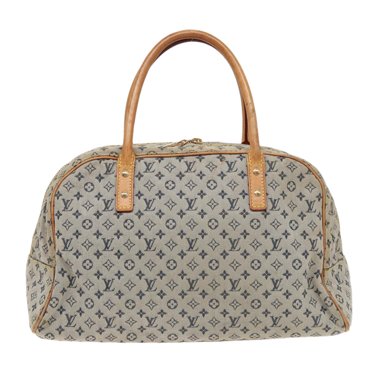 LOUIS VUITTON Monogram mini Marie Hand Bag Blue M92003 LV Auth bs15574