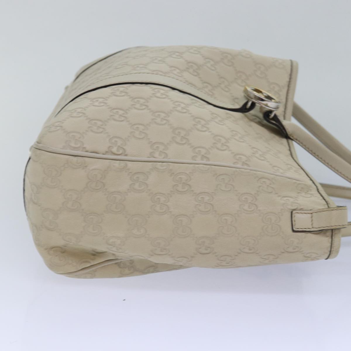 GUCCI GG Canvas GG Twins Guccissima Tote Bag White Auth bs15619