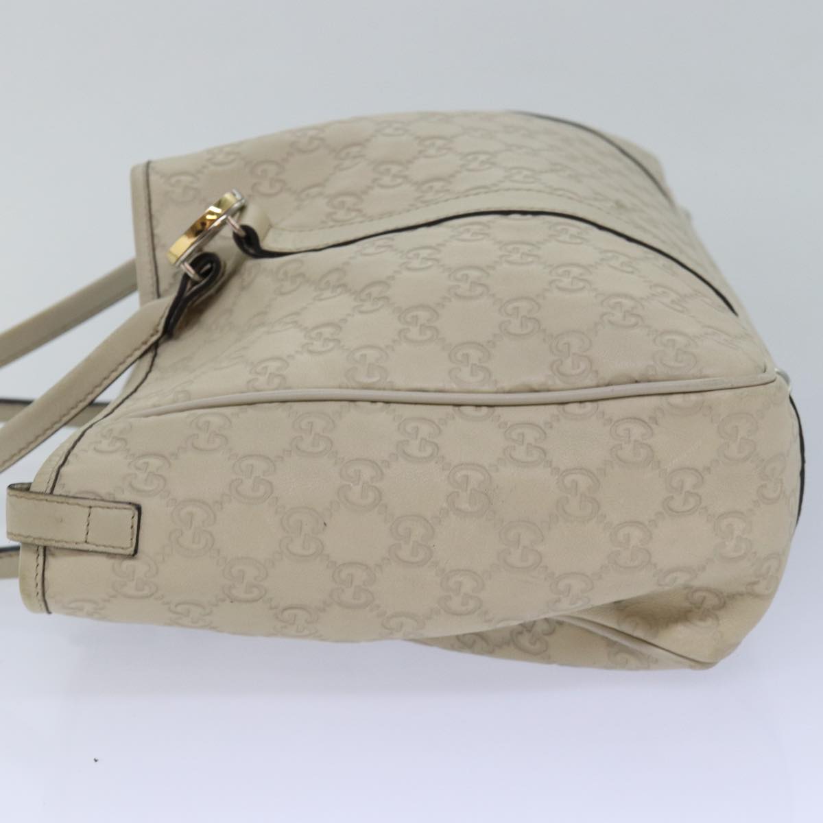 GUCCI GG Canvas GG Twins Guccissima Tote Bag White Auth bs15619