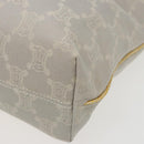 CELINE Macadam Canvas Tote Bag Yellow Light Blue Auth bs15626V-15