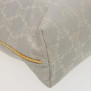 CELINE Macadam Canvas Tote Bag Yellow Light Blue Auth bs15626V-16