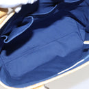 CELINE Macadam Canvas Tote Bag Yellow Light Blue Auth bs15626V-10