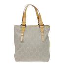 CELINE Macadam Canvas Tote Bag Yellow Light Blue Auth bs15626V-13