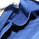 CELINE Macadam Canvas Tote Bag Yellow Light Blue Auth bs15626V-22