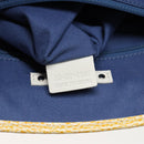 CELINE Macadam Canvas Tote Bag Yellow Light Blue Auth bs15626V-11