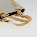 CELINE Macadam Canvas Tote Bag Yellow Light Blue Auth bs15626V-7