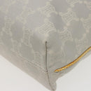 CELINE Macadam Canvas Tote Bag Yellow Light Blue Auth bs15626V-9