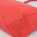 CELINE Tote Bag Leather Red Auth bs15628-16