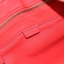 CELINE Tote Bag Leather Red Auth bs15628-21