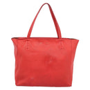 CELINE Tote Bag Leather Red Auth bs15628-13