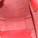 CELINE Tote Bag Leather Red Auth bs15628-22