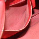 CELINE Tote Bag Leather Red Auth bs15628-12