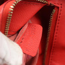 CELINE Tote Bag Leather Red Auth bs15628-24