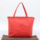 CELINE Tote Bag Leather Red Auth bs15628-26