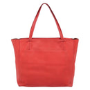 CELINE Tote Bag Leather Red Auth bs15628-2