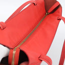 CELINE Tote Bag Leather Red Auth bs15628-6