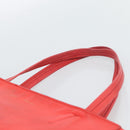 CELINE Tote Bag Leather Red Auth bs15628-8