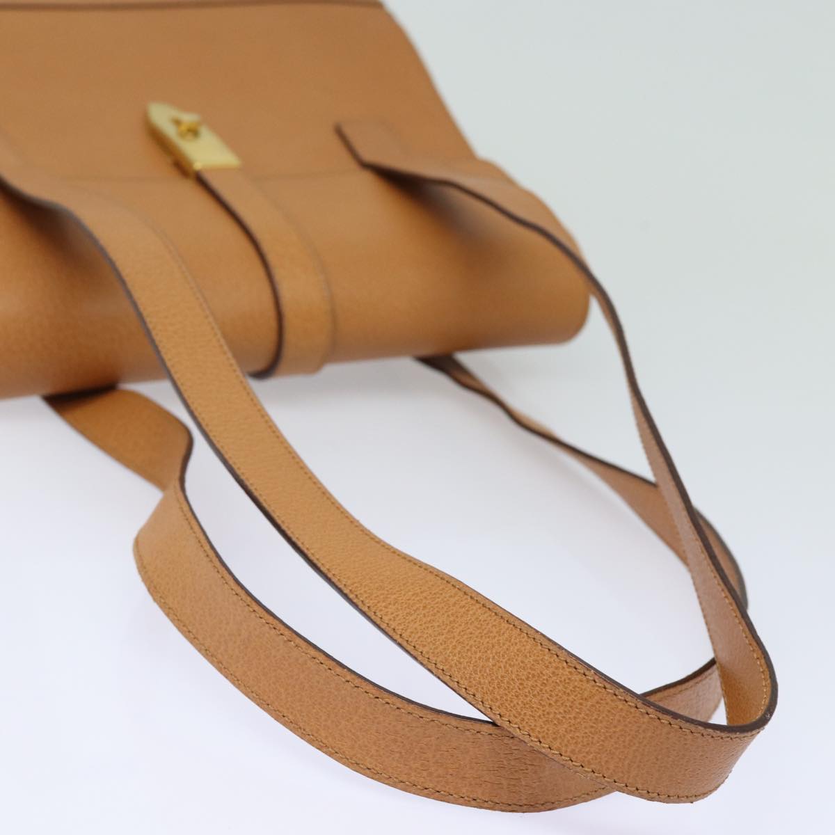 CELINE Shoulder Bag Leather Brown Auth bs15636