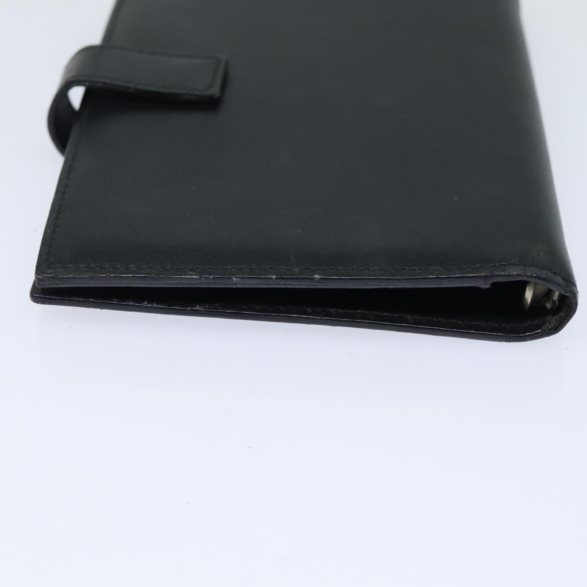 GUCCI Day Planner Cover Leather Black 031 0416 0927 Auth bs15650