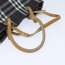 BURBERRY Nova Check Hand Bag Nylon Black Auth bs15673-7