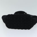 BALENCIAGA Bistro Hand Bag Canvas 2way Black 671342 Auth bs15695V-5