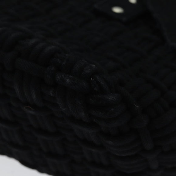 BALENCIAGA Bistro Hand Bag Canvas 2way Black 671342 Auth bs15695V