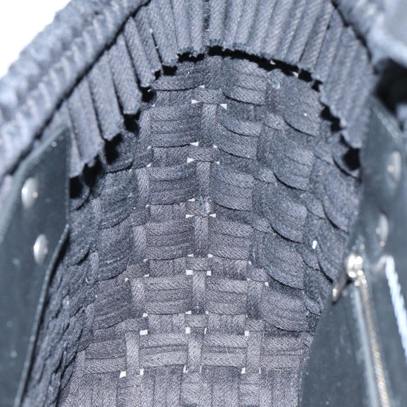 BALENCIAGA Bistro Hand Bag Canvas 2way Black 671342 Auth bs15695V