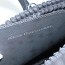 BALENCIAGA Bistro Hand Bag Canvas 2way Black 671342 Auth bs15695V-12