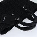BALENCIAGA Bistro Hand Bag Canvas 2way Black 671342 Auth bs15695V-6