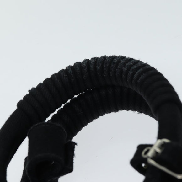 BALENCIAGA Bistro Hand Bag Canvas 2way Black 671342 Auth bs15695V