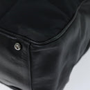 CHANEL Choco Bar Hand Bag Enamel Black CC Auth bs15702-15