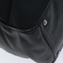 CHANEL Choco Bar Hand Bag Enamel Black CC Auth bs15702-16