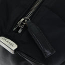 CHANEL Choco Bar Hand Bag Enamel Black CC Auth bs15702-11