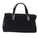 CHANEL Choco Bar Hand Bag Enamel Black CC Auth bs15702-13